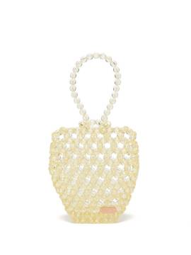0711 Handtasche mit Perlen - Gelb von 0711