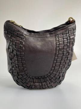 Campomaggi Umhängetasche Shoulder Bag Regular Weaved - Farbe: Grigio von Rose Bags
