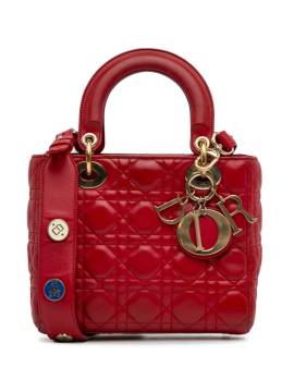 Christian Dior Pre-Owned 2018 Small Lambskin Cannage My ABCDior Lady Dior satchel - Rot von Christian Dior