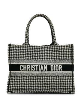 Christian Dior Pre-Owned 2020 Medium Houndstooth Book tote bag - Schwarz von Christian Dior