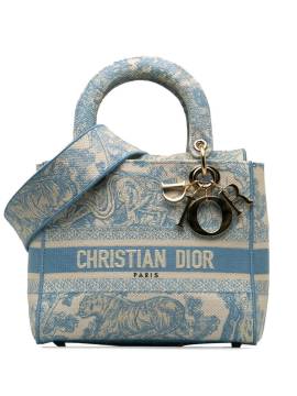 Christian Dior Pre-Owned 2021 mittelgroße Lady D-Lite Handtasche - Blau von Christian Dior