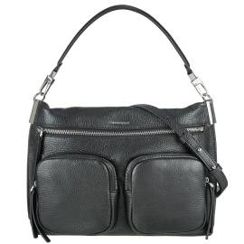 Coccinelle Handtasche HYLE HANDBAG mittelgroß genarbtes Leder - Variante: SCHWARZ von Rose Bags