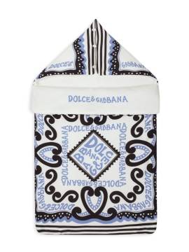 Dolce & Gabbana Kids Schlafsack mit Logo-Print - Weiß von Dolce & Gabbana Kids