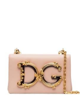 Dolce & Gabbana 'DG Girls' Schultertasche mit Logo - Rosa von Dolce & Gabbana