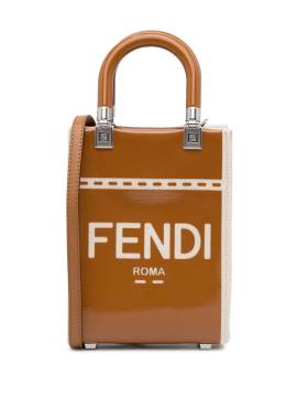 Fendi Pre-Owned 2010-2022 pre-owned Fendi Mini Sunshine Shopper Satchel-Tasche - Braun von Fendi