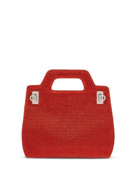 Ferragamo Mini-Tasche mit Kristallen - Rot von Ferragamo