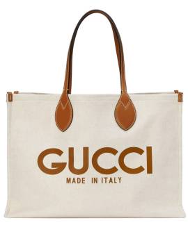 Gucci Handtasche mit Logo-Print - Nude von Gucci