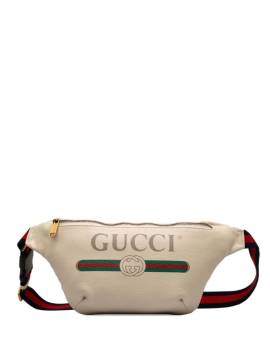 Gucci Pre-Owned 2000-2015 Gürteltasche mit Logo-Print - Weiß von Gucci