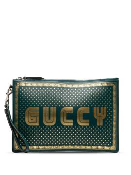 Gucci Pre-Owned 2016-2023 Guccy Sega Clutch - Grün von Gucci