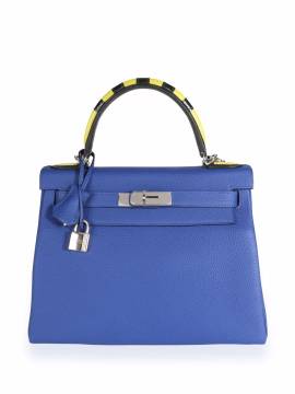 Hermès Pre-Owned Pre-owned Limited Edition Kelly 28 Retourne 2way Handtasche - Blau von Hermès
