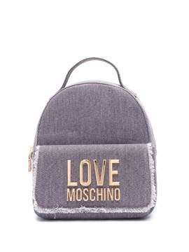 Love Moschino Ausgefranster Jeans-Rucksack - Blau von Love Moschino