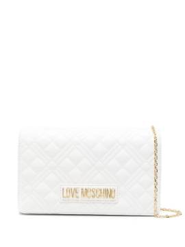 Love Moschino Umhängetasche mit Logo - Weiß von Love Moschino