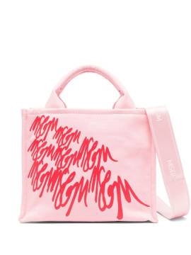 MSGM Handtasche mit Logo-Print - Rosa von MSGM