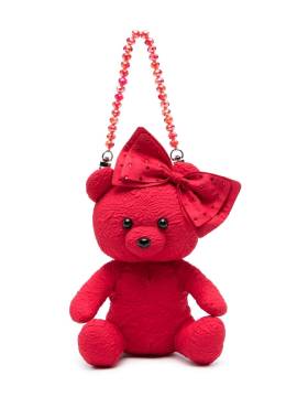 Monnalisa Handtasche im Teddy-Design mit Schleifendetail - Rot von Monnalisa