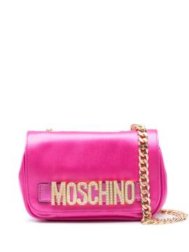 Moschino Umhängetasche mit Logo-Schild - Rosa von Moschino
