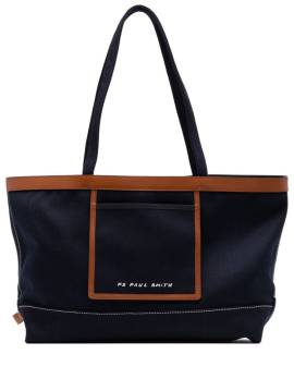PS Paul Smith embroidered-logo tote bag - Blau von PS Paul Smith