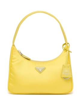 Prada Mini-Tasche mit Logo-Schild - Gelb von Prada