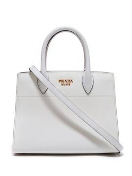 Prada Pre-Owned Pre-owned Handtasche mit Logo-Schild - Weiß von Prada
