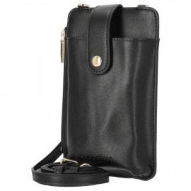 Seidenfelt Handytasche mit Geldbörse Medja Collection Cellphone Bag black/gold von Seidenfelt