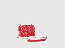 Benetton, Kleine Be Bag In Rot Mit Muster, taglia OS, Rot, female von United Colors of Benetton