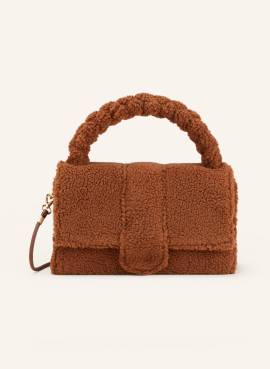 Viamailbag Handtasche Zurigo Teddy Aus Teddyfell braun von ViaMailBag