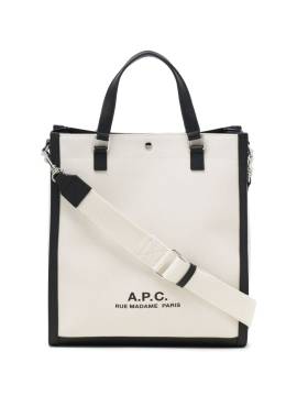 A.P.C. Handtasche mit Logo-Print - Weiß von A.P.C.