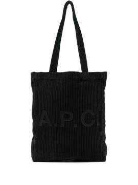 A.P.C. Lou Tote Bag aus Cord - Schwarz von A.P.C.