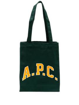 A.P.C. Lou University Tote Bag - Grün von A.P.C.