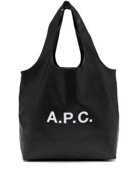 A.P.C. Ninon Shopper mit Logo-Print - Schwarz von A.P.C.