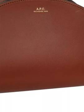 A.P.C. Shopper - Demi Lune Mini Leather Bag - Gr. unisize - in Braun - für Damen von A.P.C.