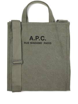 A.P.C. Shopper mit Logo-Print - Grün von A.P.C.