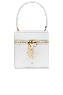 ALAÏA TASCHEN CUBE VANITY in Elfenbein - Ivory. Size all. von ALAÏA