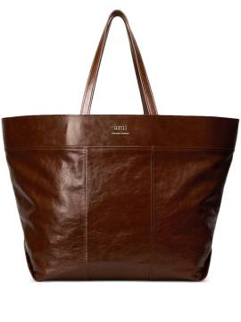 AMI Paris East West Maxi Tote Bag - Braun von AMI Paris