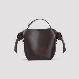 Acne Studios Shopper - Musubi Mini Dark Brown Calf Leather Handbag - Gr. unisize - in Braun - für Damen von Acne Studios