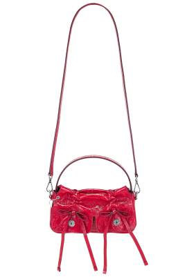 Acne Studios TASCHE MULTIPOCKET MICRO CRINKLED in Rot - Red. Size all. von Acne Studios