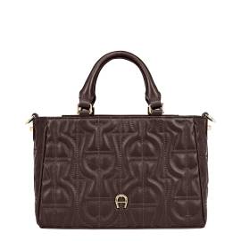 Aigner Diadora Logo Handtasche M Dark Teak von Aigner