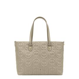 Aigner Diadora Logo Shopper L Alpaca Beige von Aigner