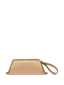 Alberta Ferretti Satin-Clutch mit Nieten - Nude von Alberta Ferretti