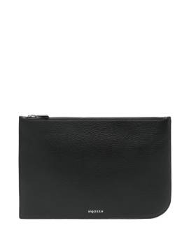 Alexander McQueen Clutch mit Logo - Schwarz von Alexander McQueen