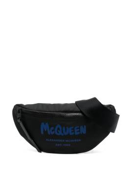 Alexander McQueen Gürteltasche mit Logo-Print - Schwarz von Alexander McQueen