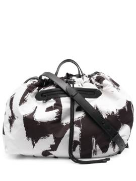 Alexander McQueen Handtasche mit Graffiti-Print - Weiß von Alexander McQueen