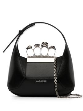 Alexander McQueen Mini Jewelled Hobo Handtasche - Schwarz von Alexander McQueen