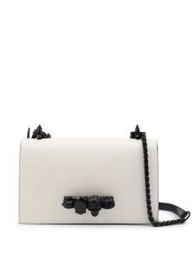 Alexander McQueen Mittelgroße Jewelled Satchel-Tasche - Weiß von Alexander McQueen