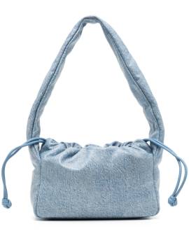 Alexander Wang Kleine Ryan Puff Denim-Schultertasche - Blau von Alexander Wang