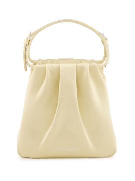 Amina Muaddi Vittoria Crystal Shopper aus Satin - Nude von Amina Muaddi