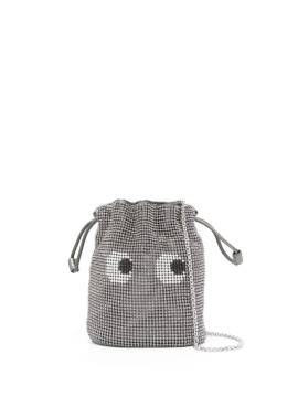 Anya Hindmarch Eyes Samt-Clutch - Silber von Anya Hindmarch