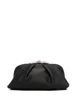 Aquazzura Very Bow Tie Clutch mit Kristallen - Schwarz von Aquazzura