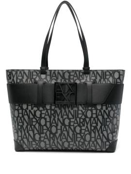 Armani Exchange Handtasche mit Logo-Print - Schwarz von Armani Exchange