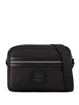 Armani Exchange Kuriertasche mit Logo-Patch - Schwarz von Armani Exchange