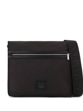 Armani Exchange Schultertasche mit Logo-Patch - Schwarz von Armani Exchange